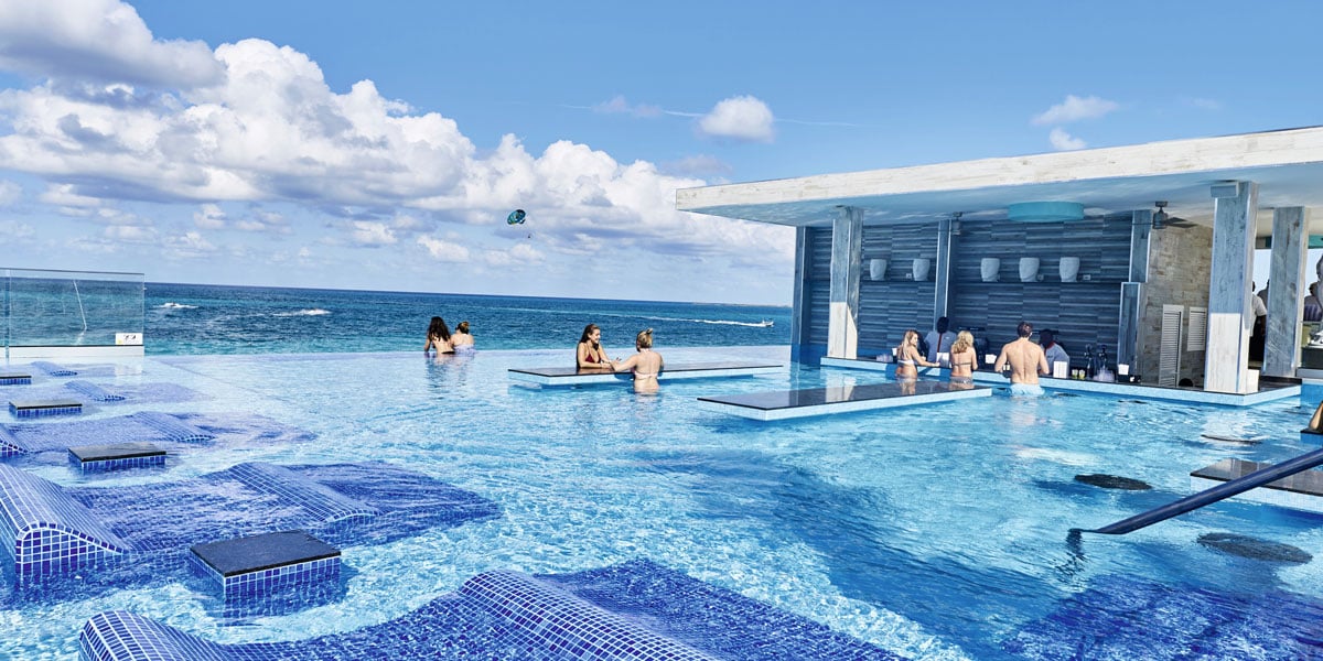 Rooftop pool at RIU Palace Paradise Island