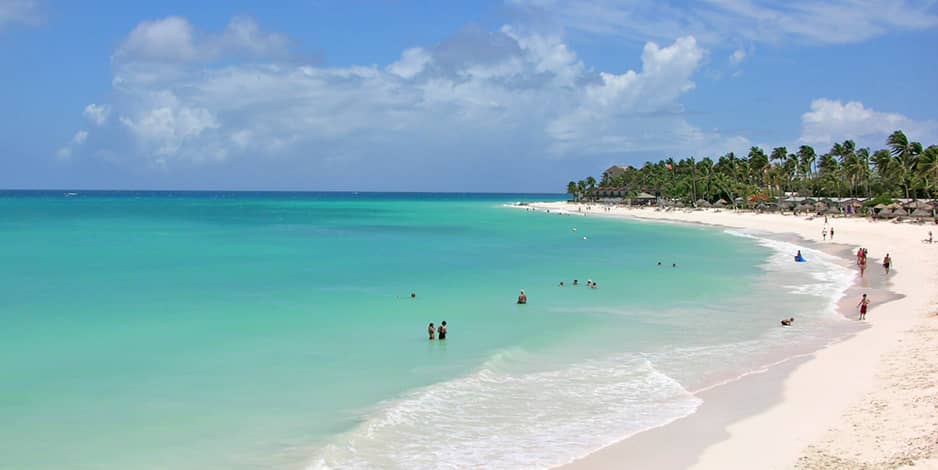 People in water beach Aruba