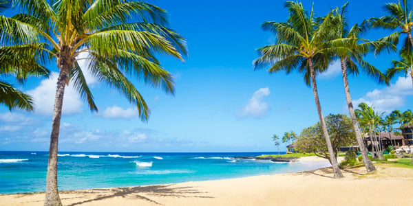 Poipu Beach in Kauai