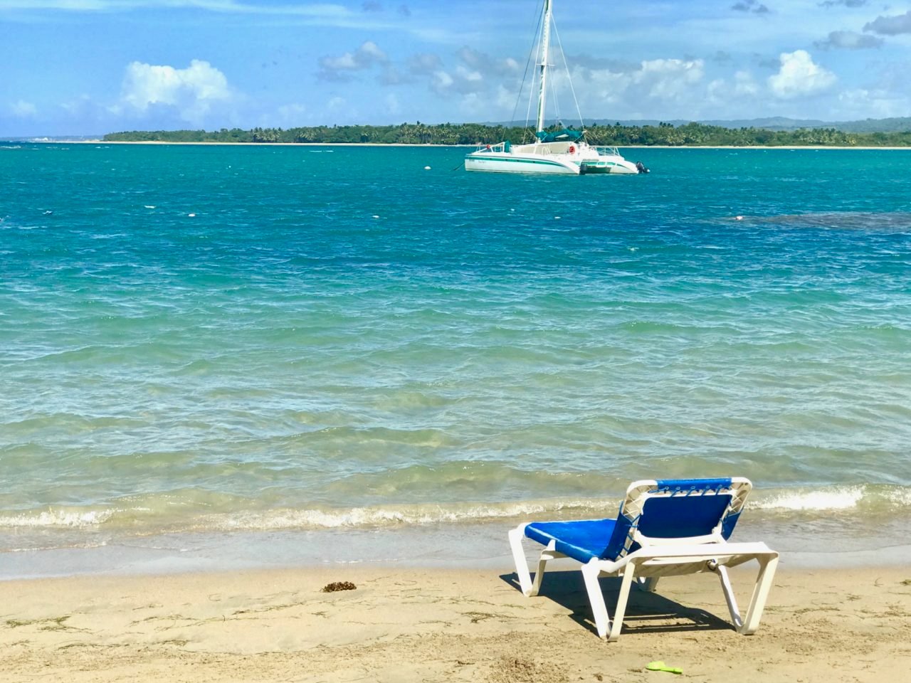 View of catamaran in Puerto Plata