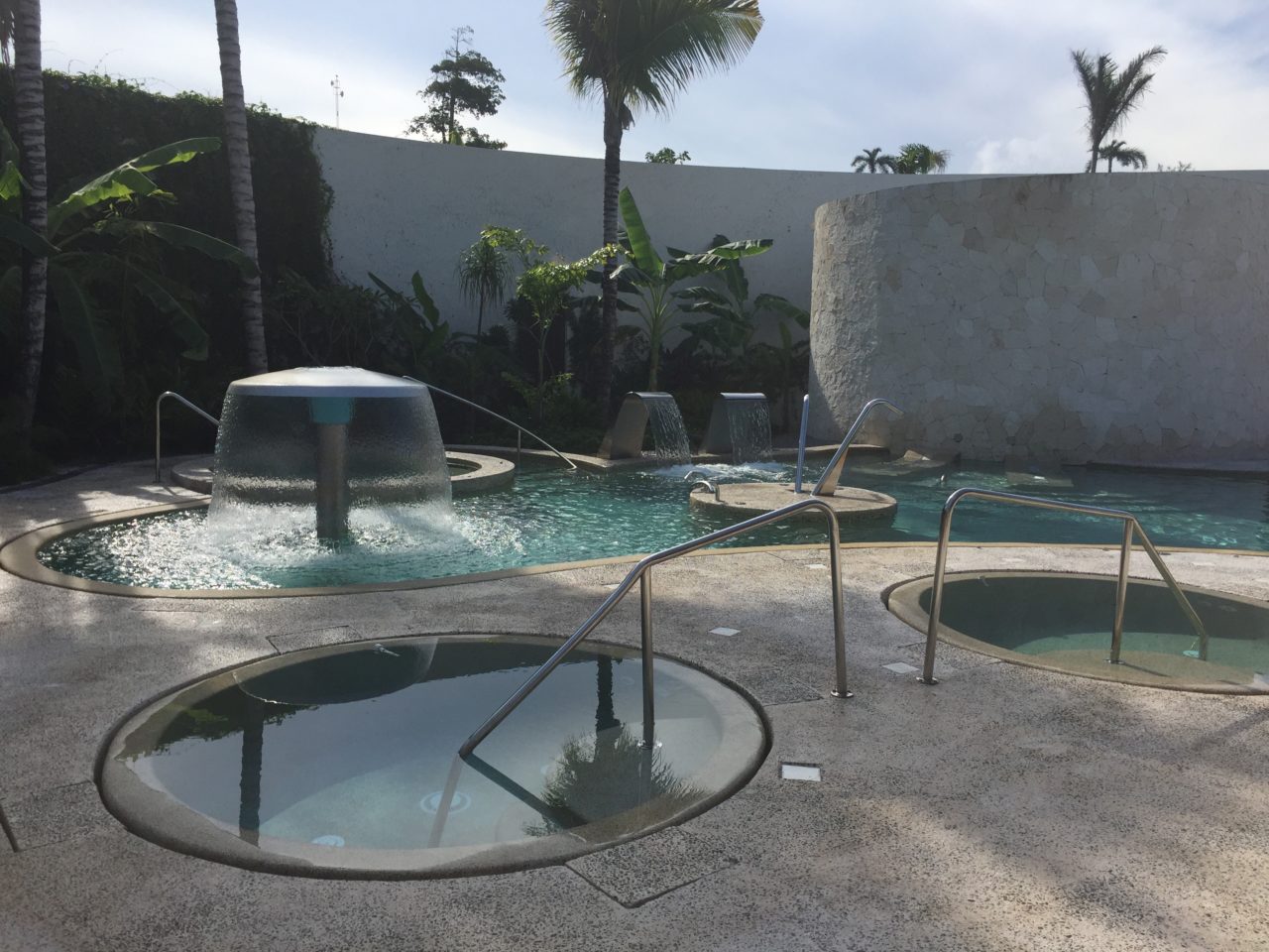 Plunge pool area, Secrets Akumal spa, Riviera Maya, Mexico