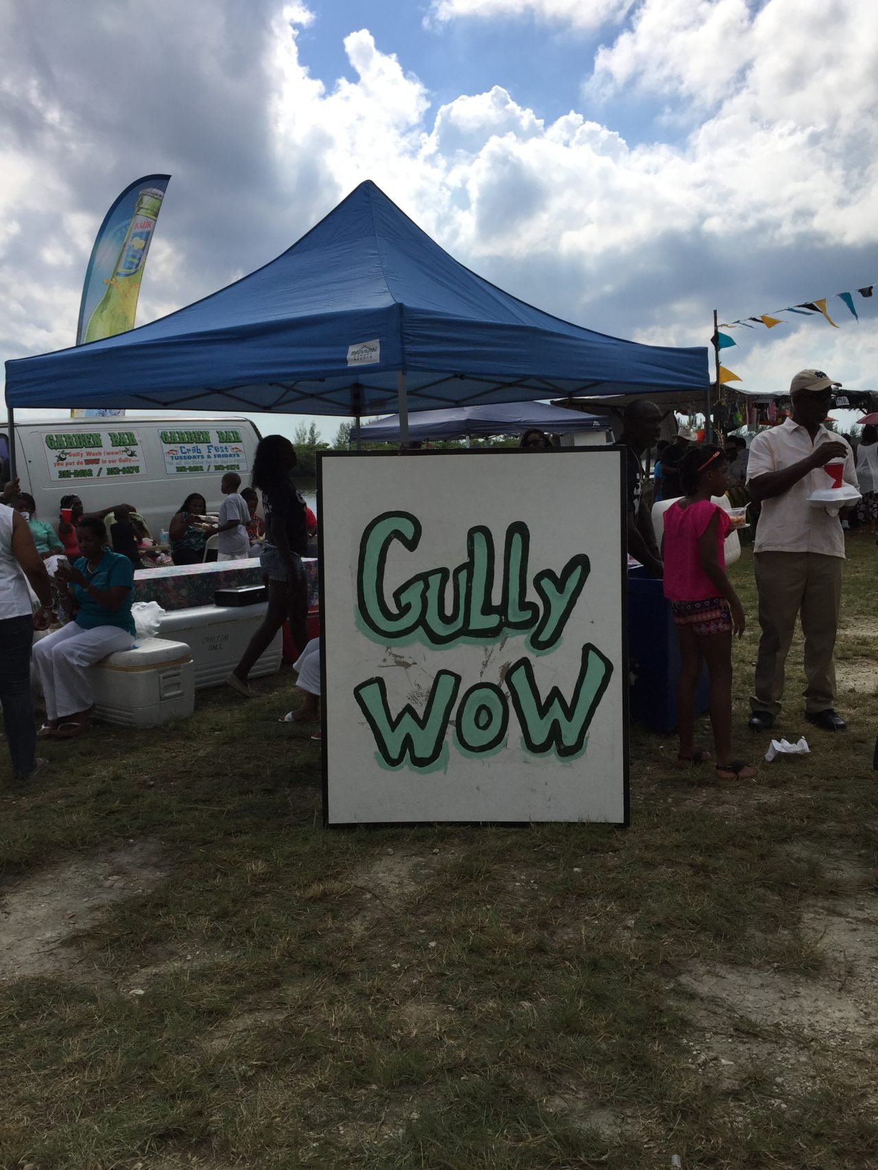 Gully Wow tent, McClean's Town Conch Festival, Bahamas