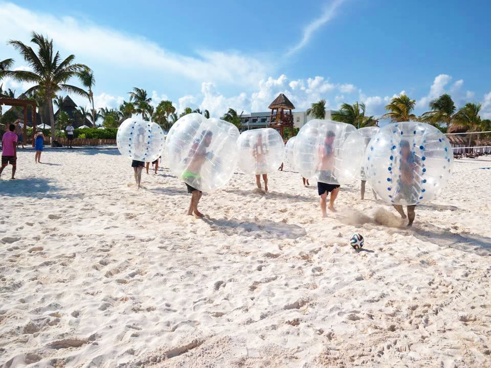 Bubble Soccer, Secrets Maroma Beach Riviera Cancun, Mexico