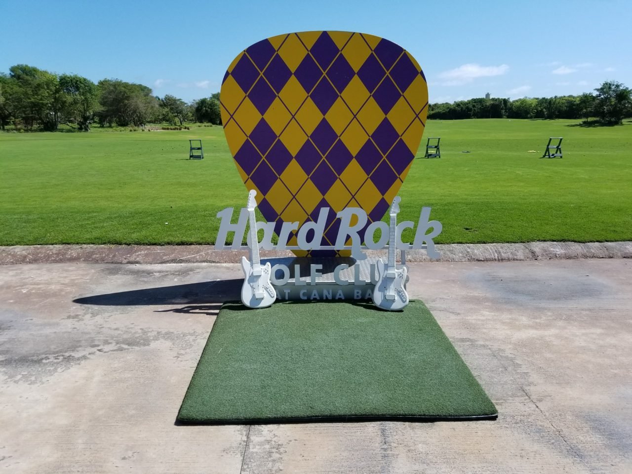 Photo opp background, Hard Rock Hotel &amp; Casino Punta Cana, Dominican Republic.