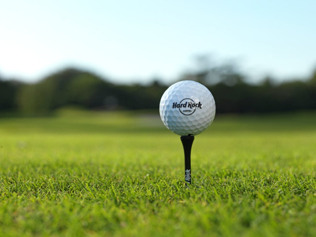 Signature golf ball, Hard Rock Hotel &amp; Casino Punta Cana, Dominican Republic