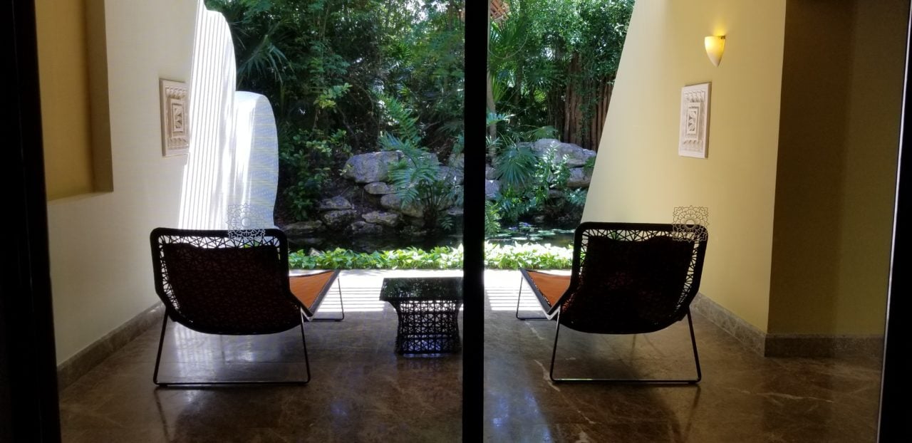 Patio, Zen Presidential Suite, Grand Velas Riviera Maya.