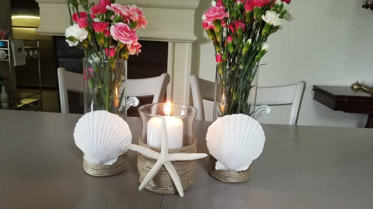 Seashell vase,