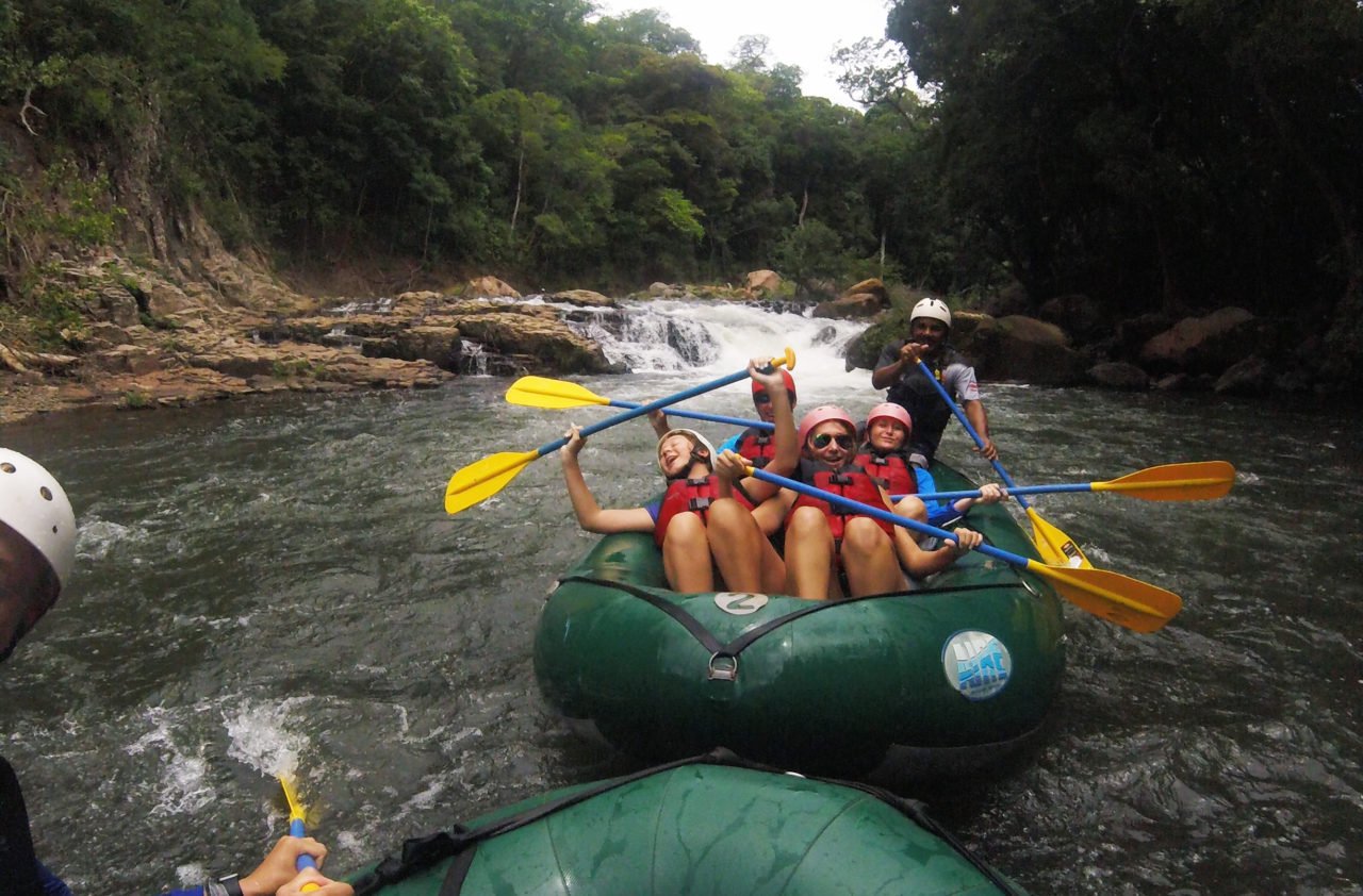 White-water rafting, Tenorio River, Costa Rica.