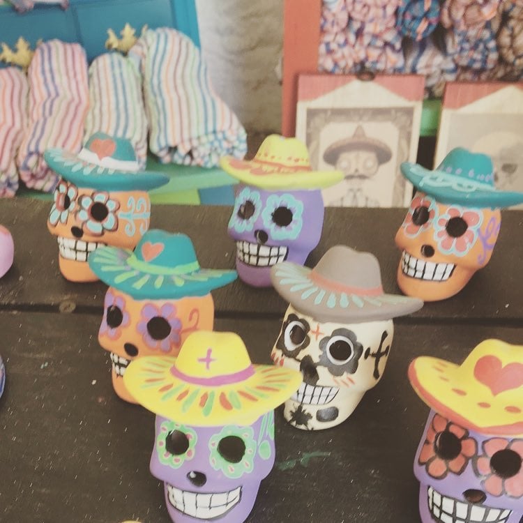 Sayulita, Nayarit, Maxico painted skulls