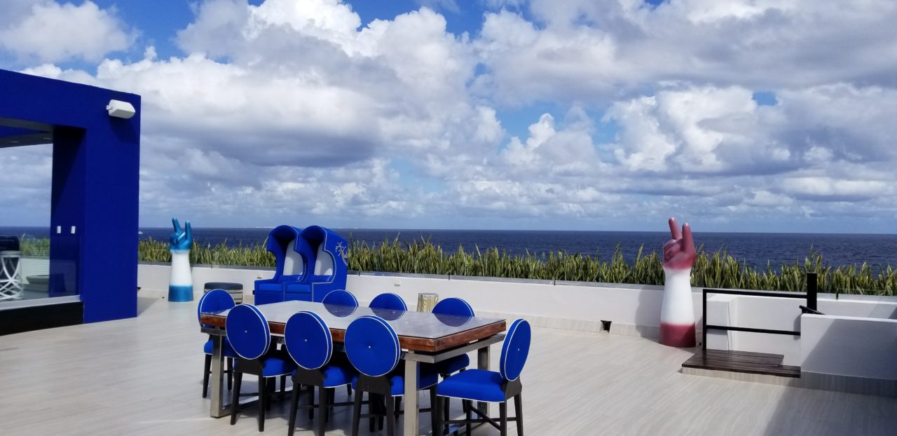 Terrace, dining table, Hard Rock Hotel Riviera Maya, Mexico