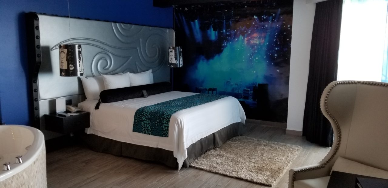 Guest bedroom, Hard Rock Hotel Riviera Maya, Mexico