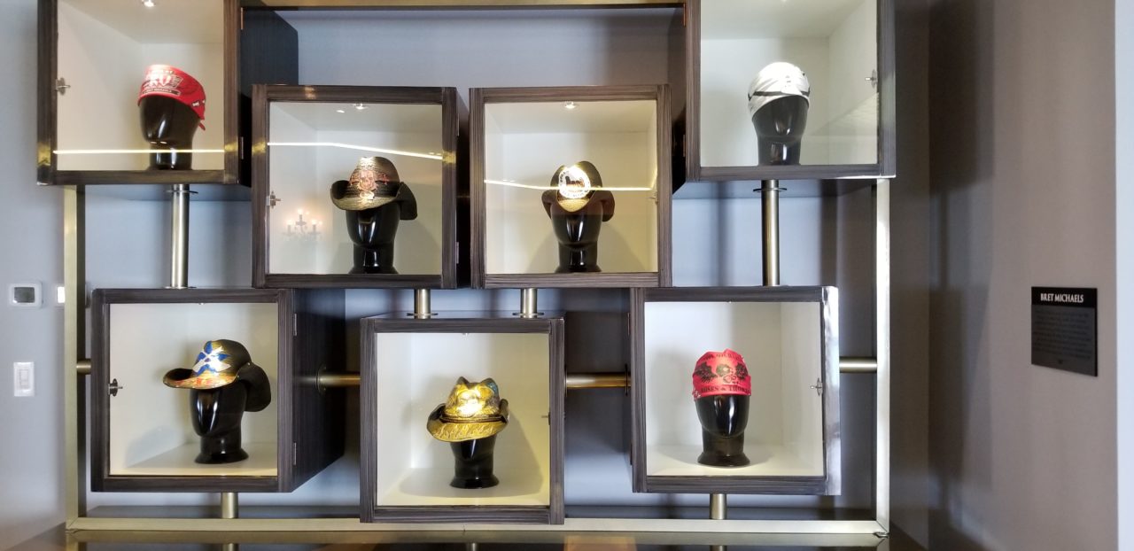 Michaels' signature hats, Hard Rock Hotel Riviera Maya, Mexico,