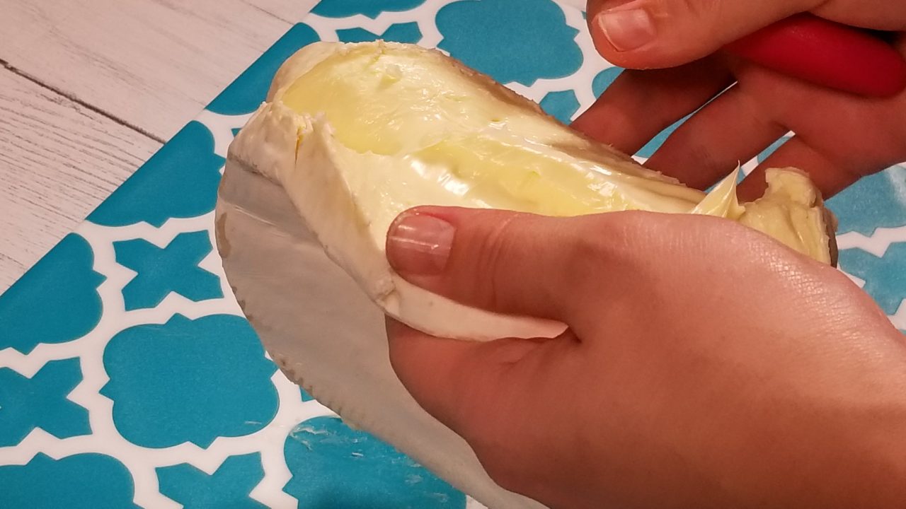 Separating the brie, Pina Colada Brie