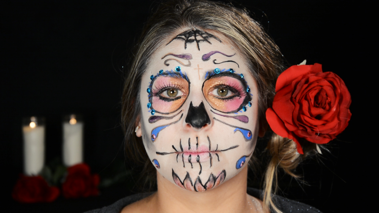 Caterina, Day of the Dead face painting