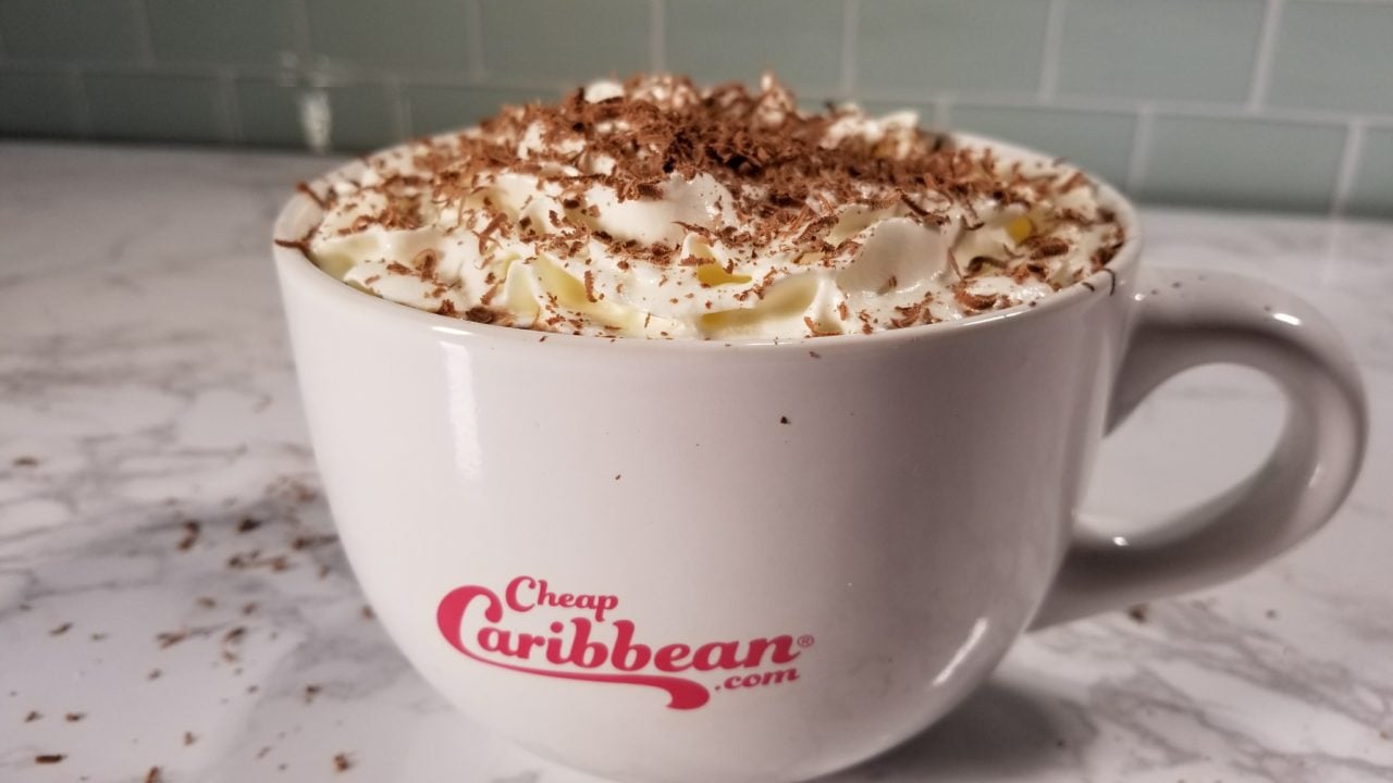 Finished product, Mexican Hot Chocolate,