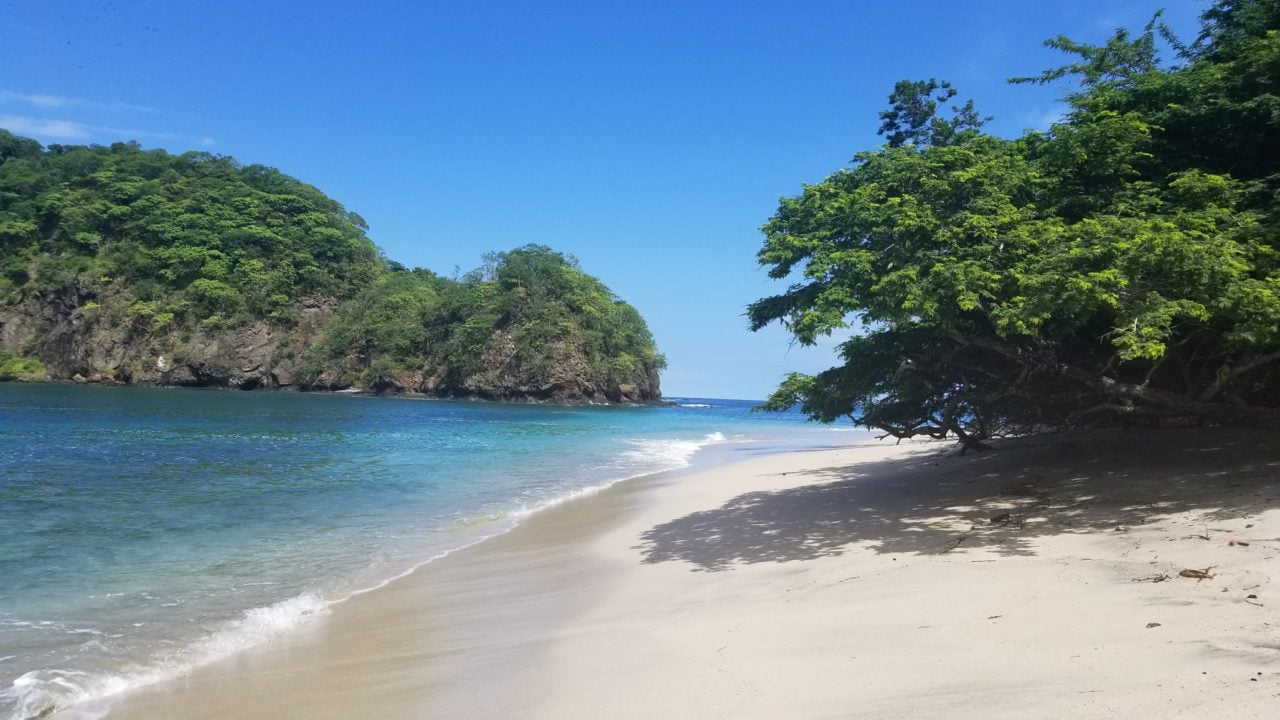 Cocalito white sand beach, Costa Rica, photo by: J. Clegg.