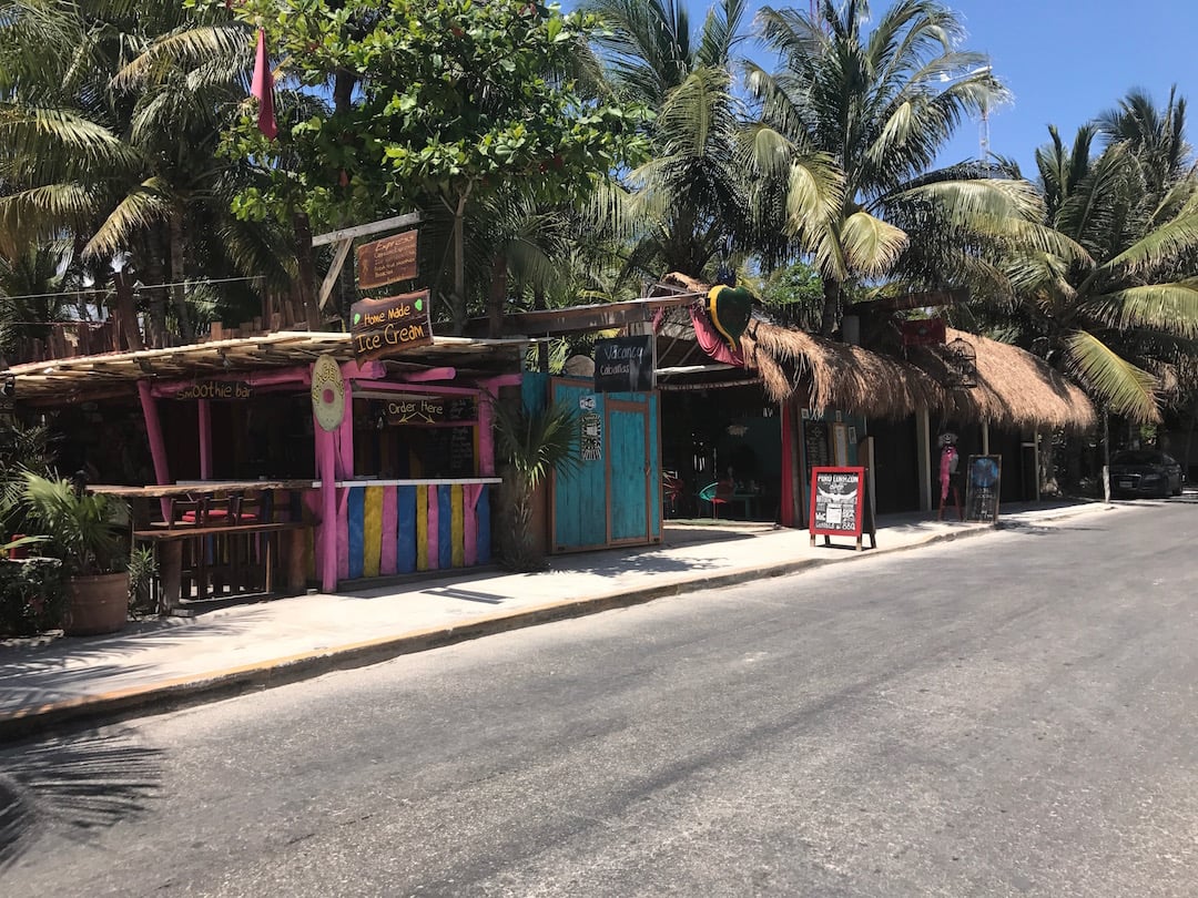 Ice cream locale, Tulum, Riviera Maya, Mexico