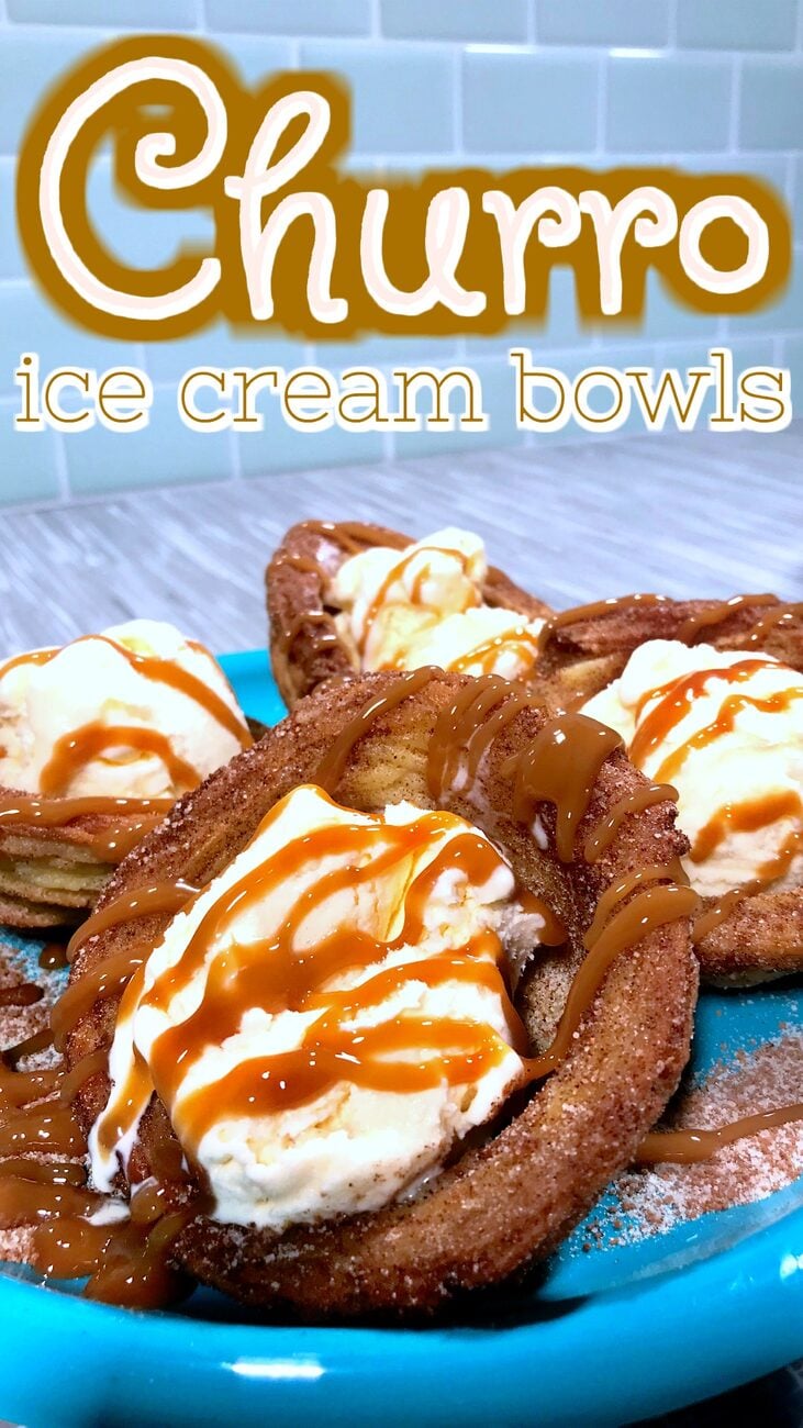 Churro Ice cream bowl