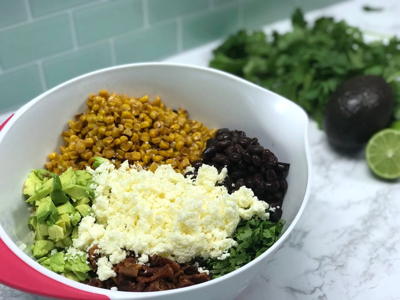 Mexican street corn pasta salad