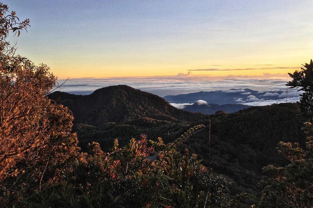 View from Volcán Barú in Panama, a popular tourist destination.