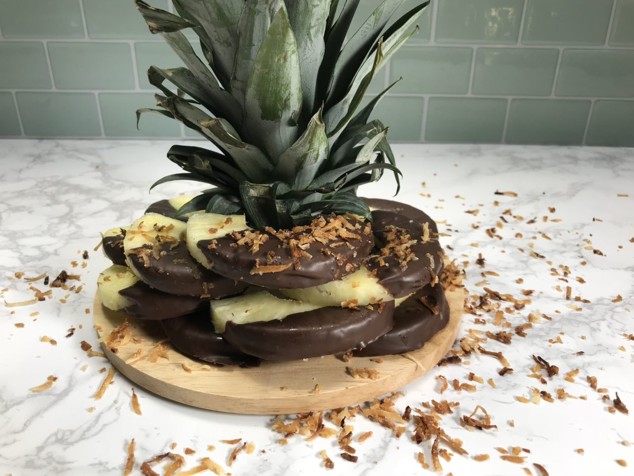 Chocolate covered pineapple