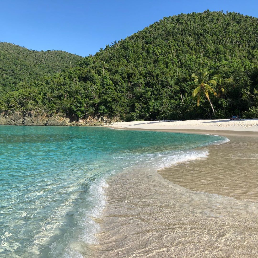 Beachfront view of St John.